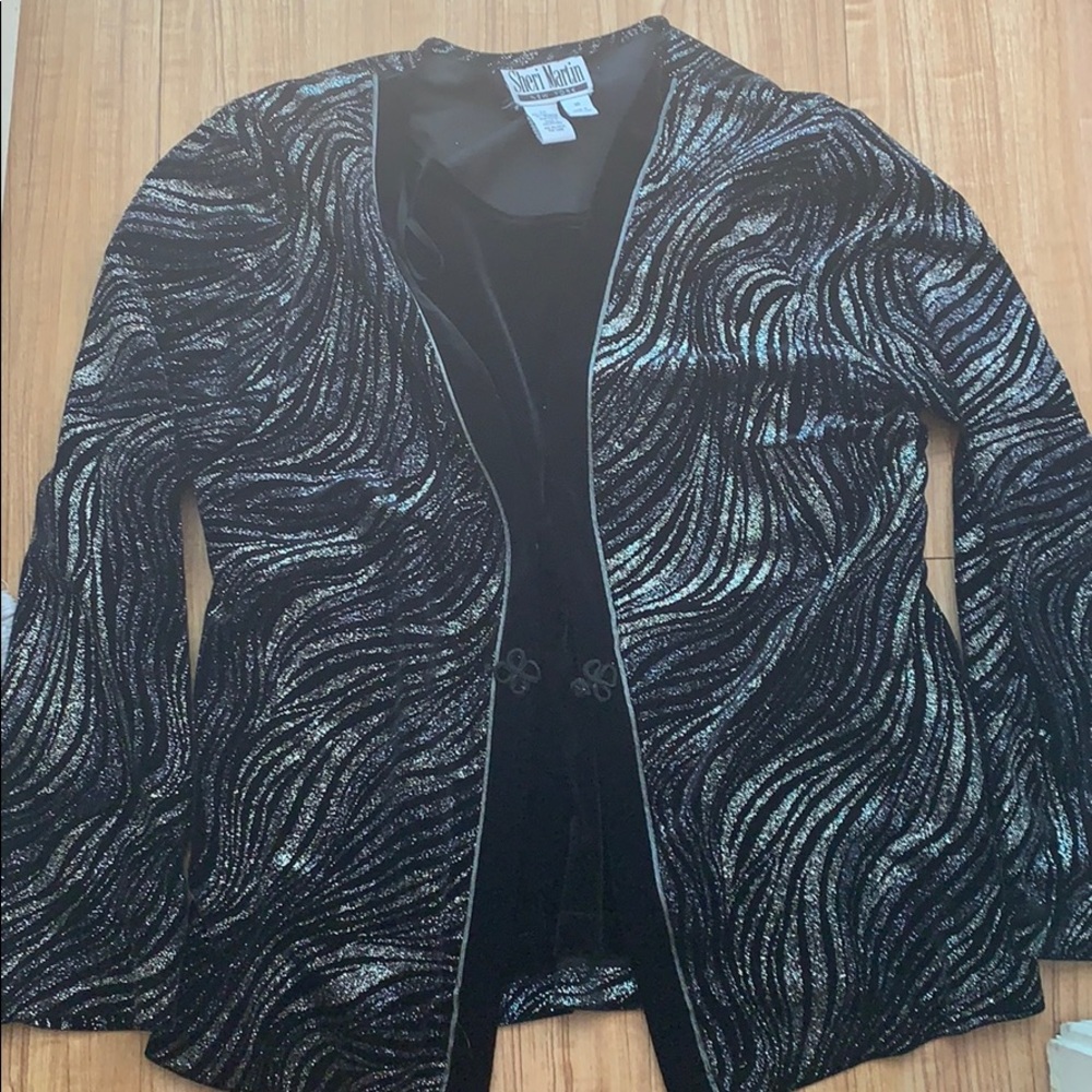 Shirt blazer top women size 16 Sheri Martin